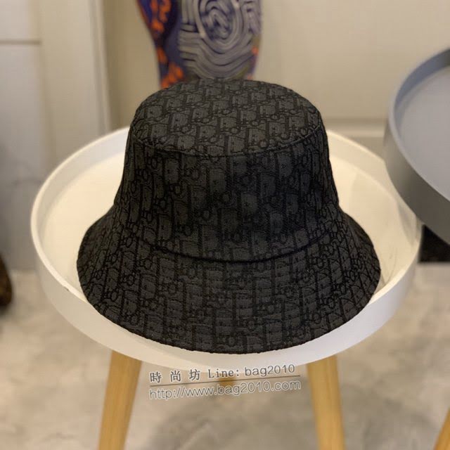 Dior男女同款帽子 迪奧老花小號漁夫帽遮陽帽  mm1681